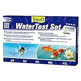 Tetra WaterTest Set - bestimmt zuverlässig & genau 5 wichtige Wasserwerten im Aquarium oder Gartenteich, professionelles Testlabor, 1 Stück